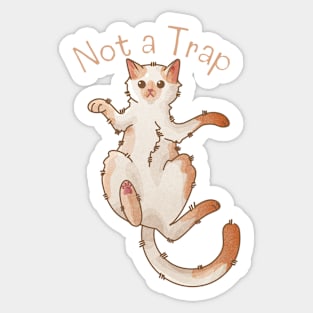 Not a Trap - Red Point Kitten - Gifts for Cat Lovers Sticker